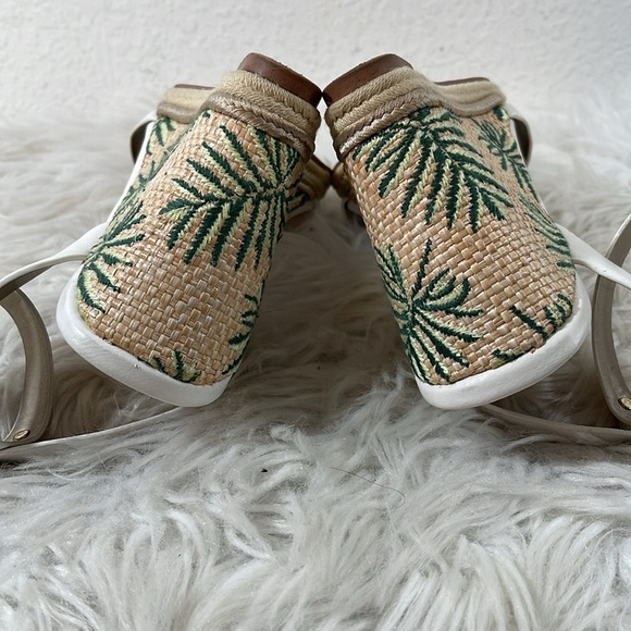 Kelly & Katie Wedge Sandal Devyn Style Tropical Palm Tree Women’s Size 8.5 - Picture 9 of 12